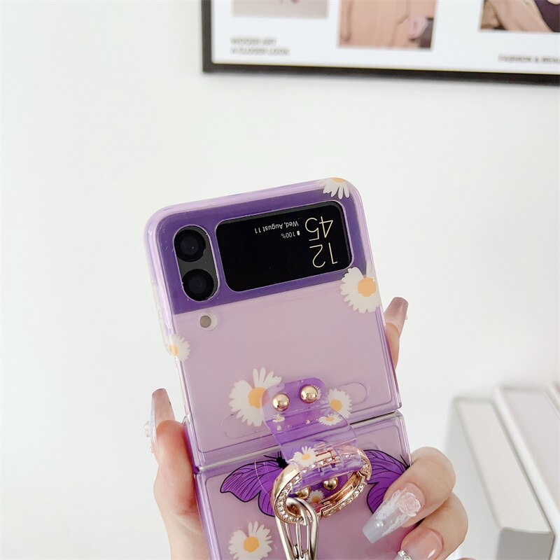 Cute Crossbody Butterfly Case For Galaxy Z Flip 3 & 4