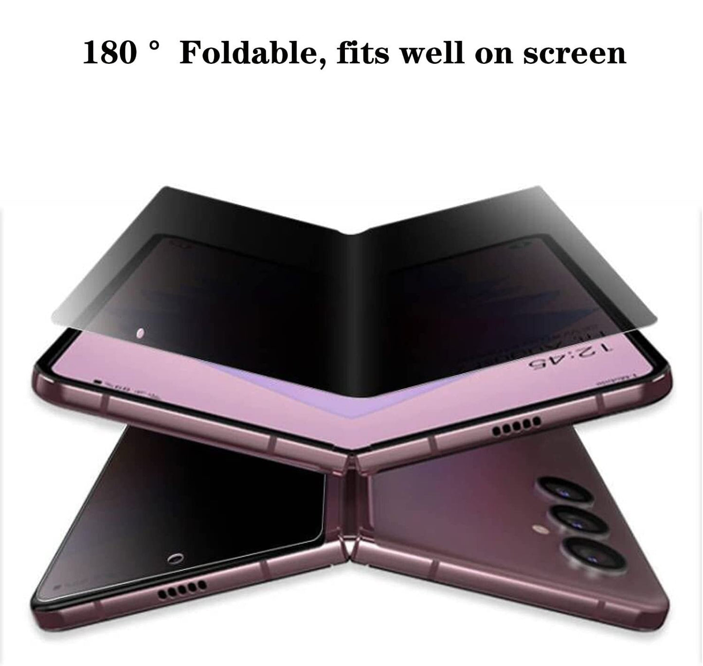 Anti-Peeping Front & Back Screen Privacy Protector For Galaxy Z Fold 3 & Z Fold 4 - Caubade