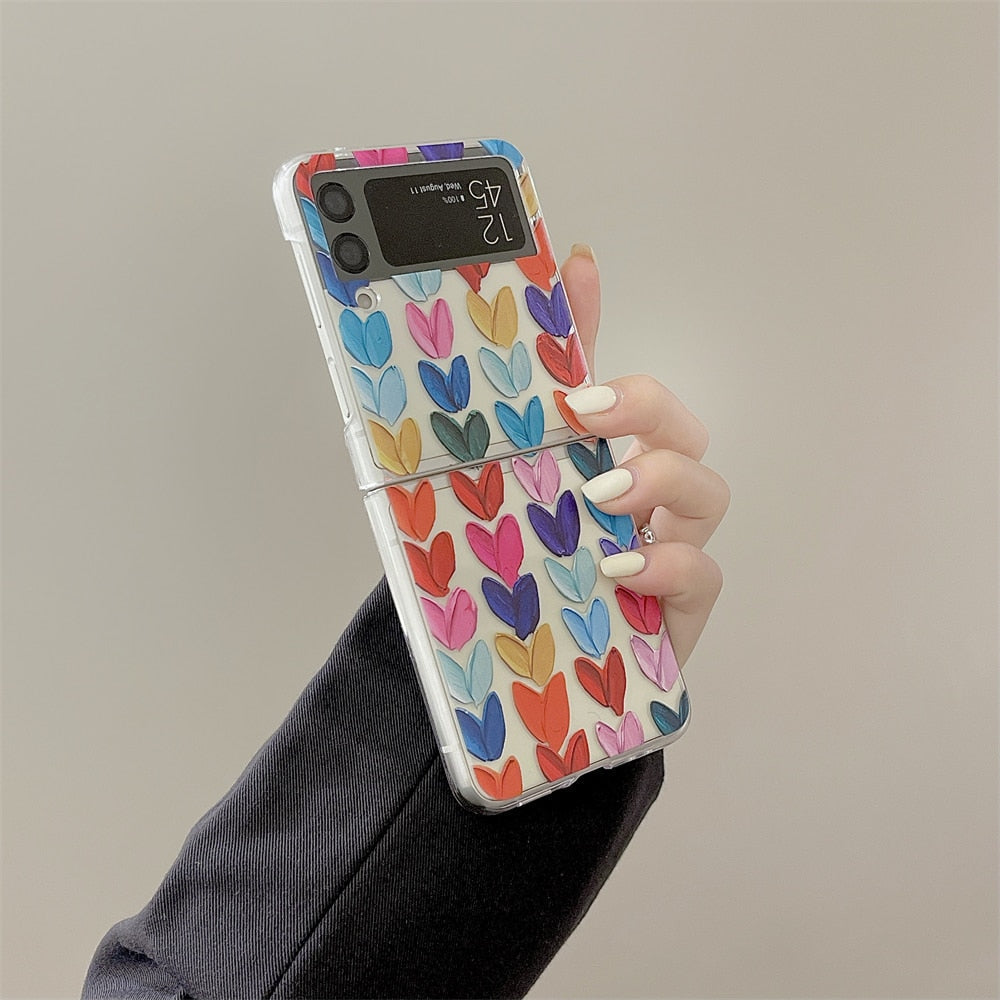 Colorful Oil Painting Case For Samsung Galaxy Z Flip 4 - Galaxy Z Flip 4 Case