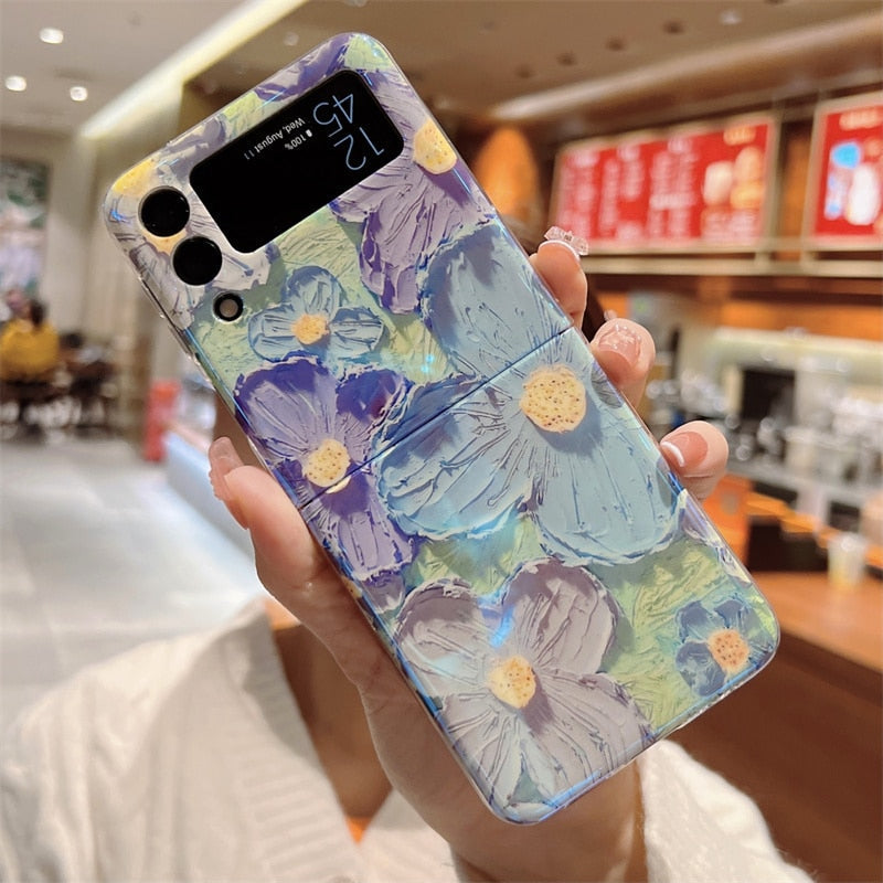Colorful Smile Flower Case For Samsung Galaxy Z Flip 4 - Galaxy Z Flip 4 Case