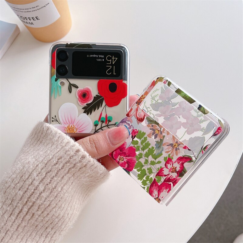 Flower Painting Case For Samsung Galaxy Z Flip 4 - Galaxy Z Flip 4 Case