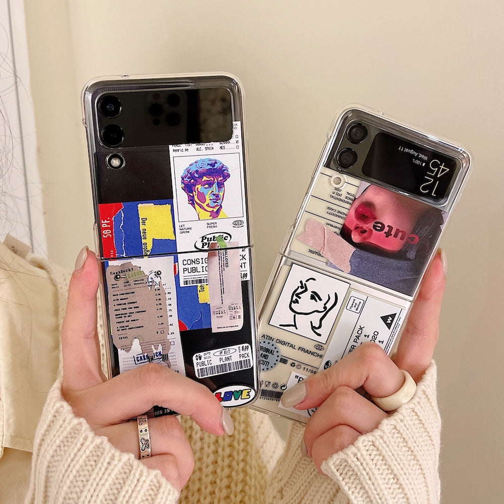 Print Tags Case for Samsung Galaxy Z Flip 4 - Galaxy Z Flip 4 Case