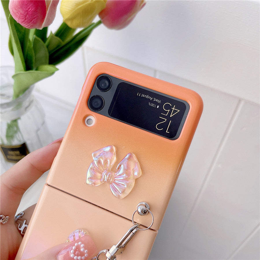 Cute Butterfly Bracelet Case for Samsung Galaxy Z Flip 4 - Galaxy Z Flip 4 Case