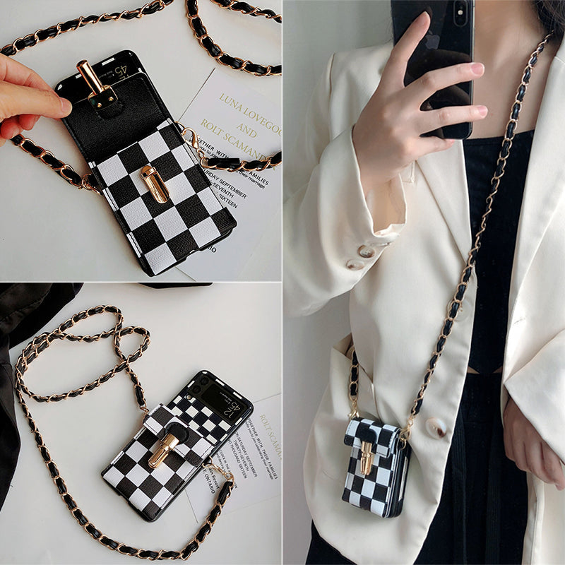 Girl Crossbody Case For Samsung Galaxy Z Flip 4 - Galaxy Z Flip 4 Case