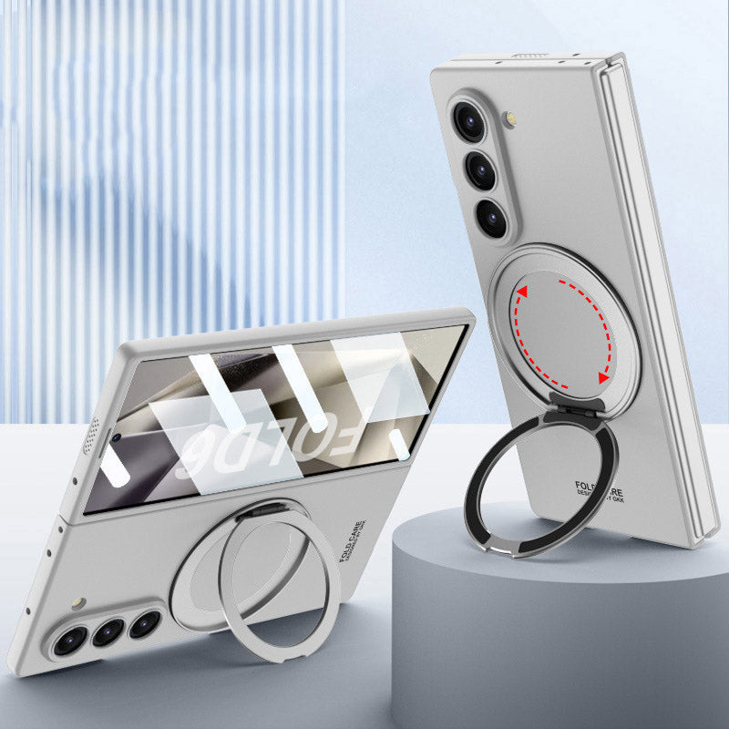 Full Protection Case with Magnetic Ring Stand For Samsung Z Fold 6