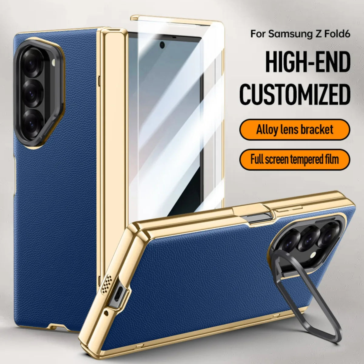 Full Protection Leather Case For Samsung Galaxy Z Fold 6