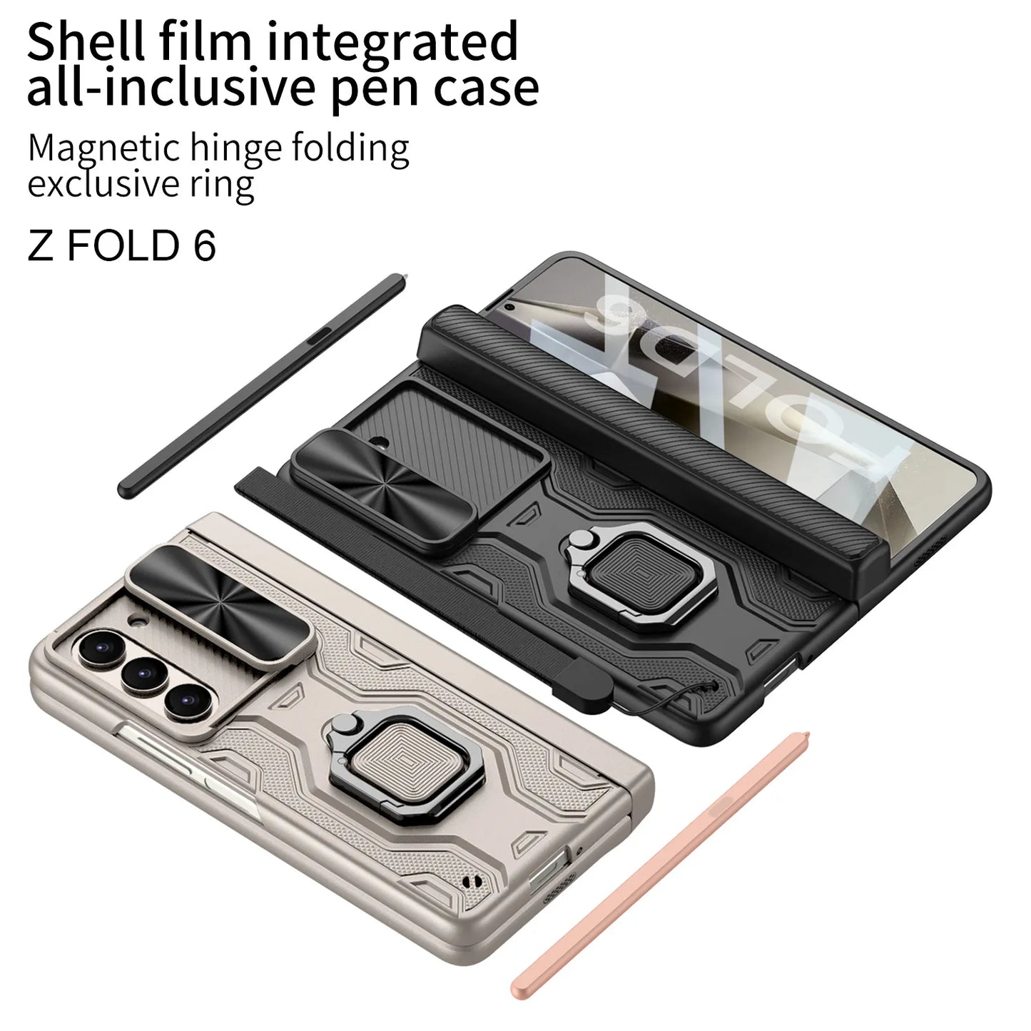 Shockproof Case with Pen Holder For Samsung Galaxy Z Fold 6