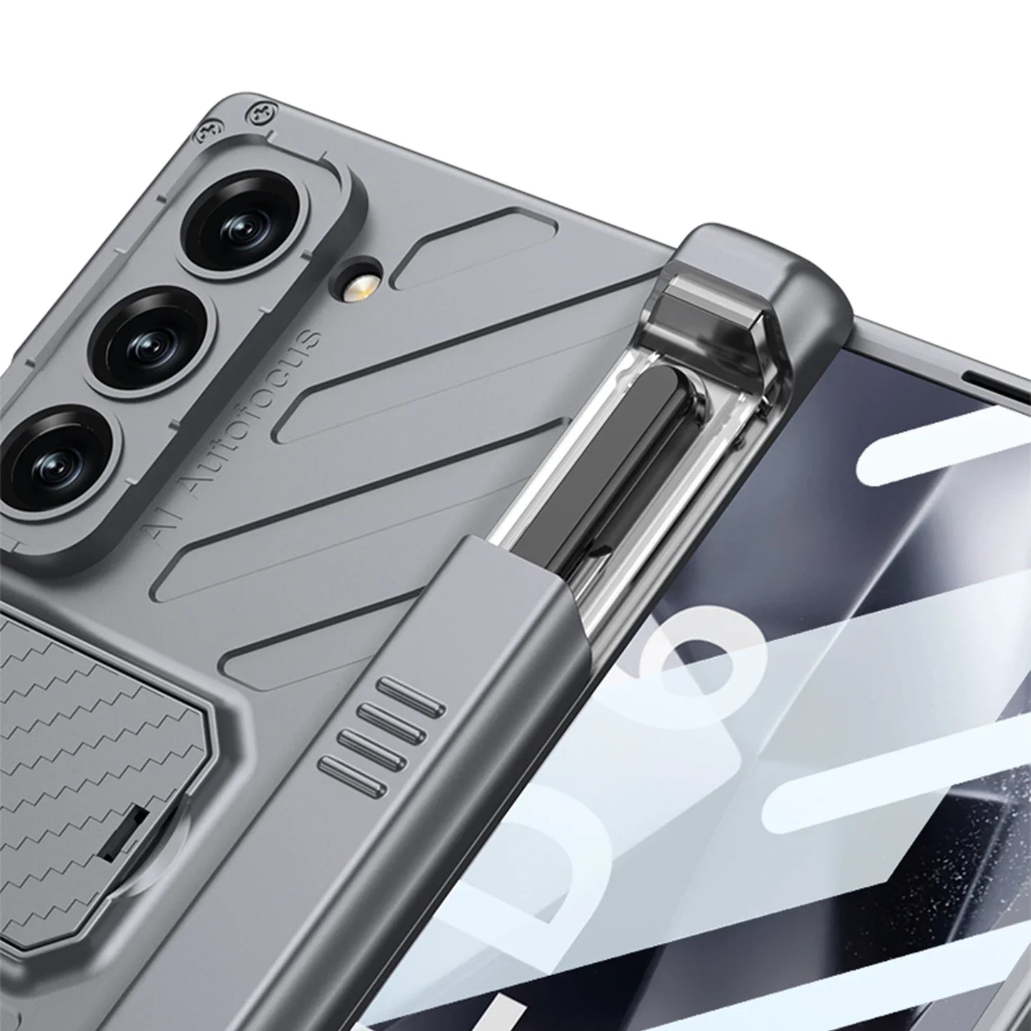 Armor Case with Pen Slot Bracket for Samsung Galaxy Z Fold 6