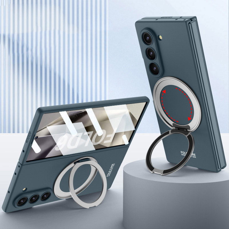 Full Protection Case with Magnetic Ring Stand For Samsung Z Fold 6