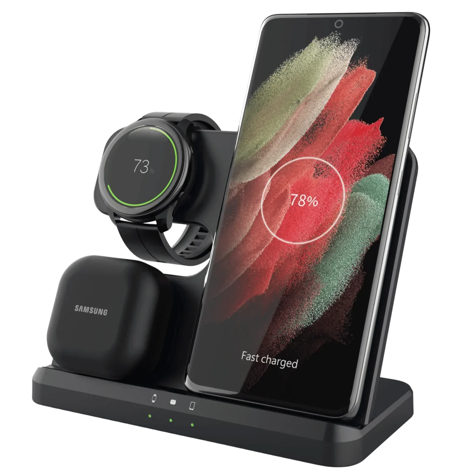 3 in 1 Wireless Charger Stand for Samsung Galaxy S23 Series - S23 Ultra Case