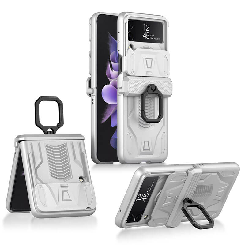Magnetic Armor Case with Camera Protection For Samsung Galaxy Z Flip 4 - Galaxy Z Flip 4 Case