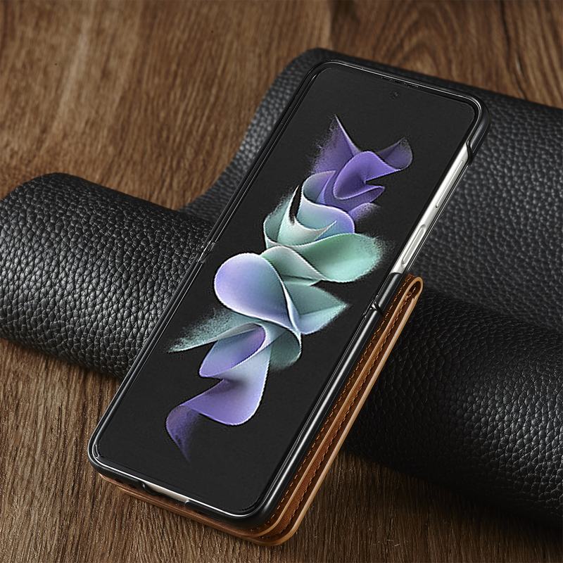 Luxury Leather Wallet Case For Samsung Galaxy Z Flip 5