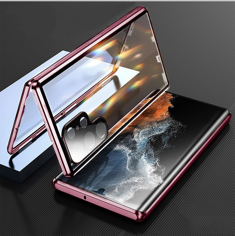 Luxury 360 Magnetic Adsorption Case For Galaxy S23 Series - Caubade
