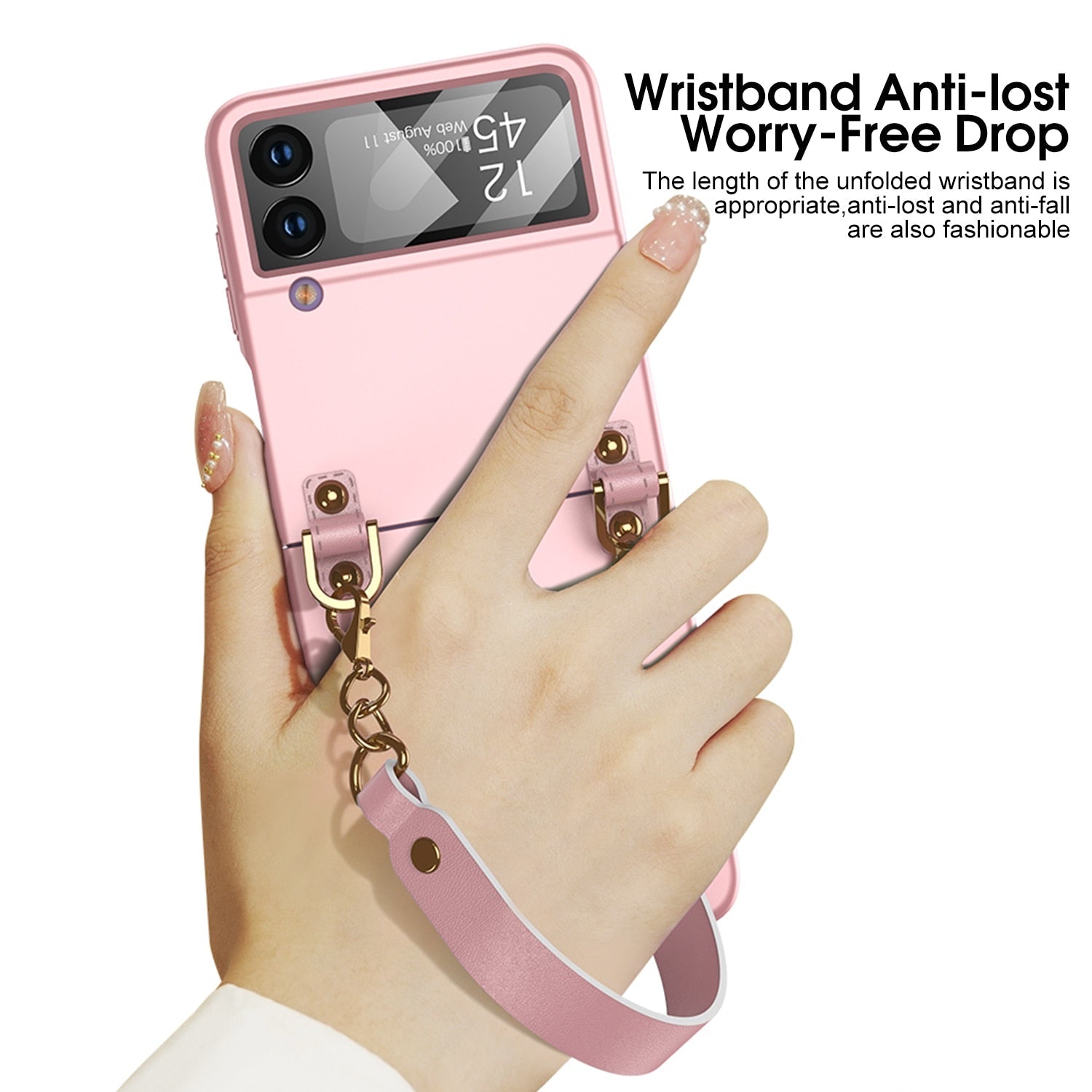 Luxury Case With Strap For Samsung Galaxy Z Flip 4 - Galaxy Z Flip 4 Case