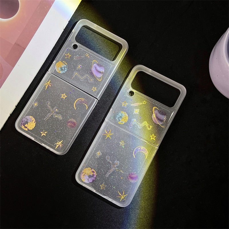 Cute 3D Stars Case For Samsung Galaxy Z Flip 4 - Galaxy Z Flip 4 Case