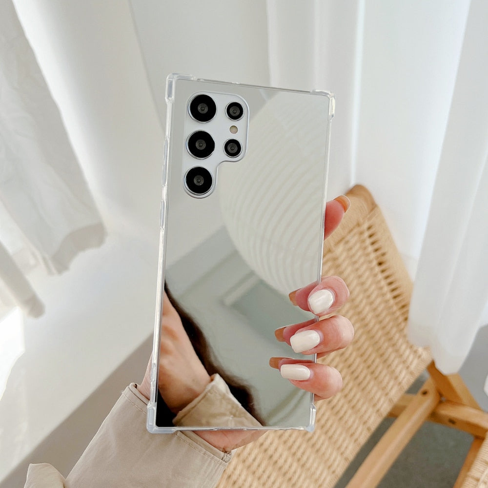 Luxury Shockproof Mirror Case For Samsung Galaxy S23 Series