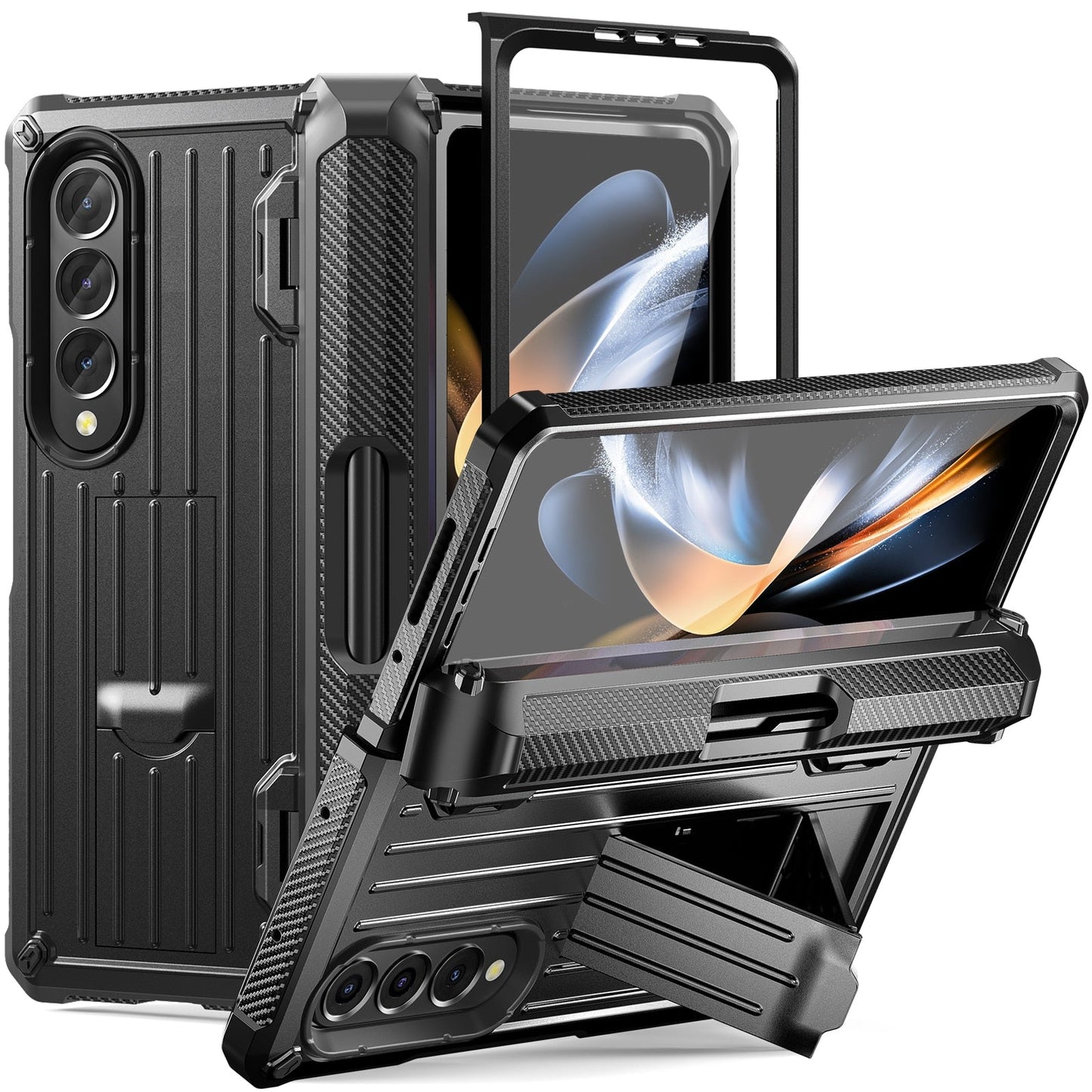 Shockproof Cover with S Pen Holder For Samsung Galaxy Z Fold 4