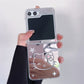 Cute Cartoon Mirror Case For Samsung Galaxy Z Flip 5