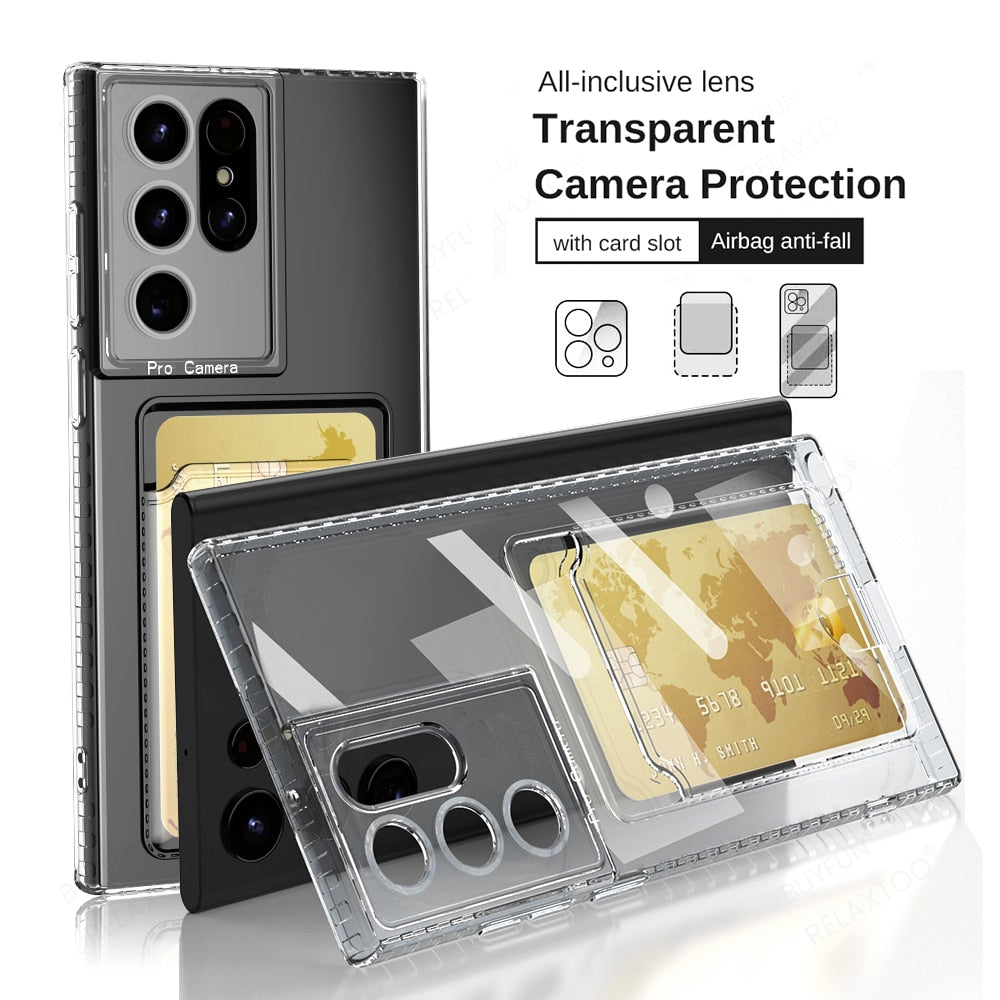 Clear Card Slot Case for Samsung Galaxy S23 Series - S23 Ultra Case