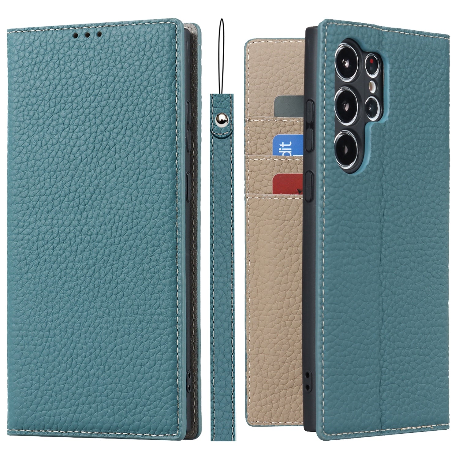 Leather Wallet Case for Samsung Galaxy S23 Series - Caubade