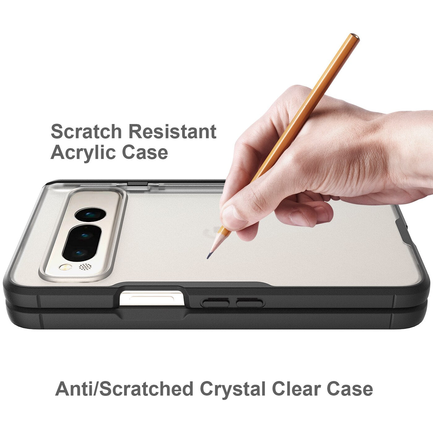 Google Pixel Fold Clear Case With Screen Fold Shell