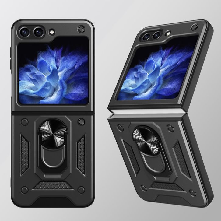 Armor Magnetic With Stand Holder Ring Case For Samsung Galaxy Z FLIP 5