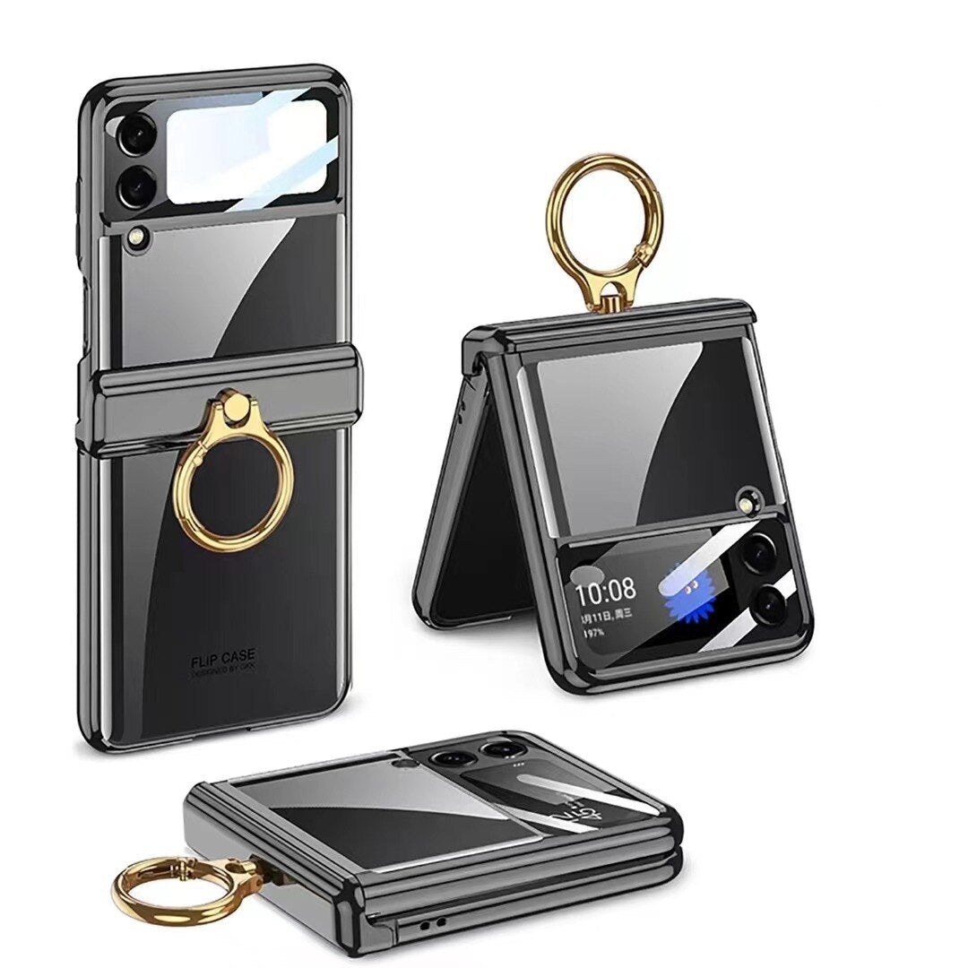 Plating transparent Case for Samsung Galaxy Z Flip 4 - Galaxy Z Flip 4 Case