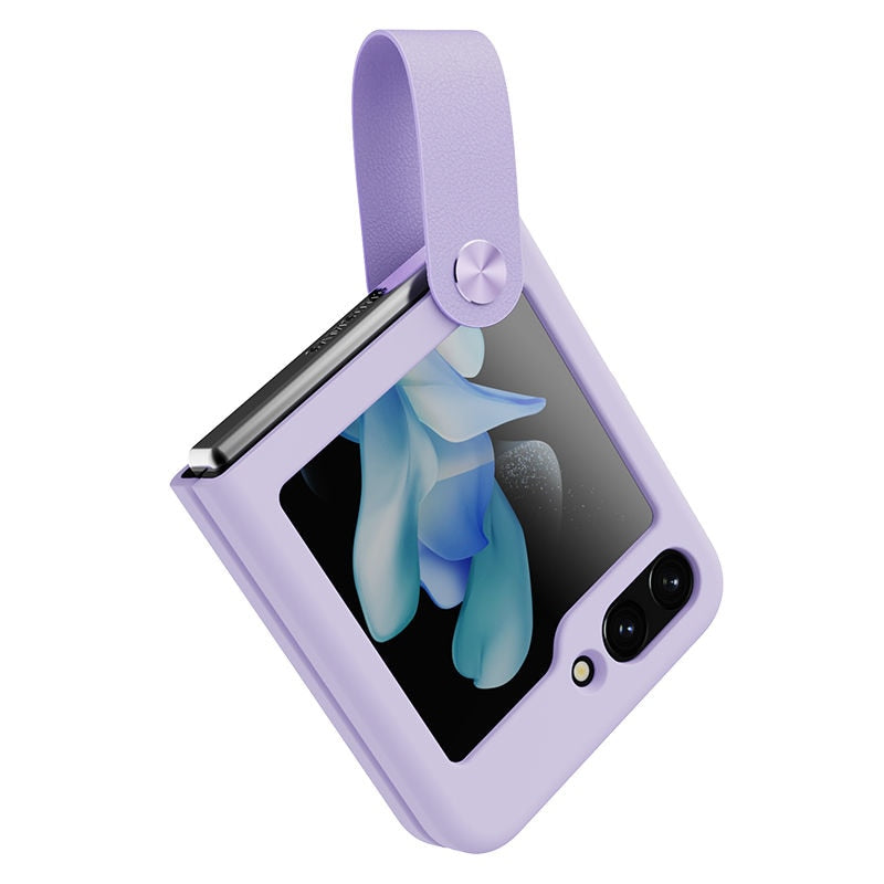 Liquid Silicone Case with Strap For Samsung Galaxy Z Flip 5