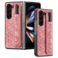 Wrist Strap Leather Case with Pen Slot For Samsung Galaxy Z Fold 5