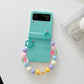 Cute Colorful Flowers Bracelet Phone Case For Samsung Galaxy Z Flip 4 - Galaxy Z Flip 4 Case