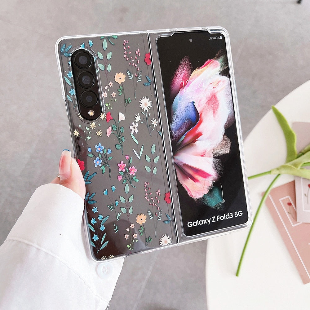 Cute Flowers Case For Samsung Galaxy Z Fold 4