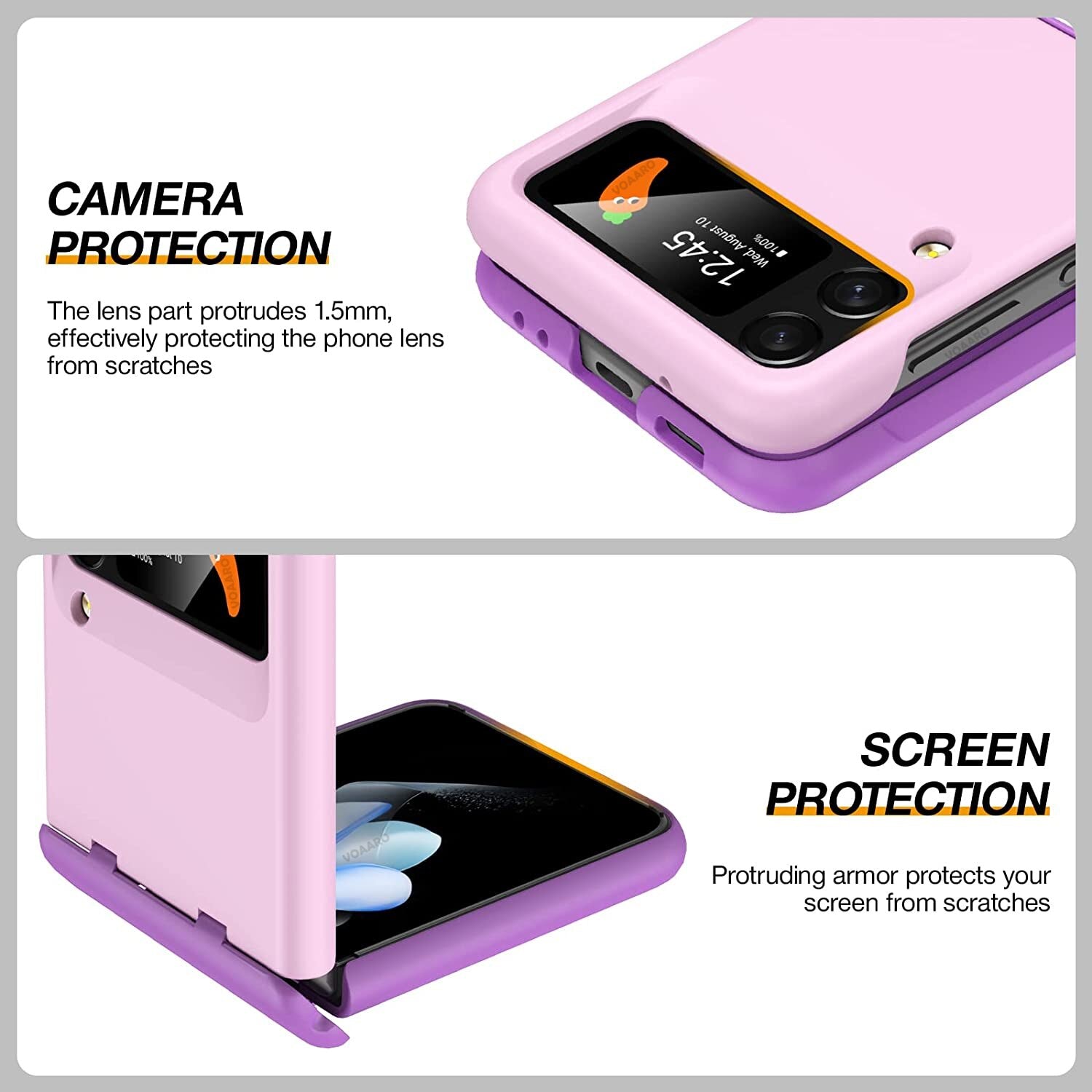 Case with Hinge Full Protection For Samsung Galaxy Z Flip 4 - Galaxy Z Flip 4 Case