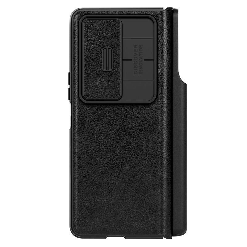 Luxury Leather Case With Pen Holder For Samsung Galaxy Z Fold 4