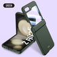 Shockproof Matte Case with Front Screen Glass For Samsung Galaxy Z Flip 5