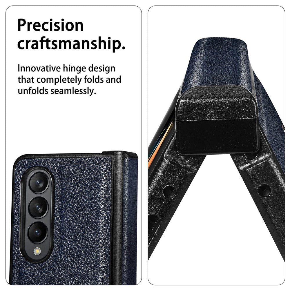 Luxury Ultra-thin Leather Case For Samsung Galaxy Z Fold 4