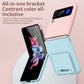 Contrasting Colors Case with Invisible Bracket For Samsung Galaxy Z Flip 4 - Galaxy Z Flip 4 Case