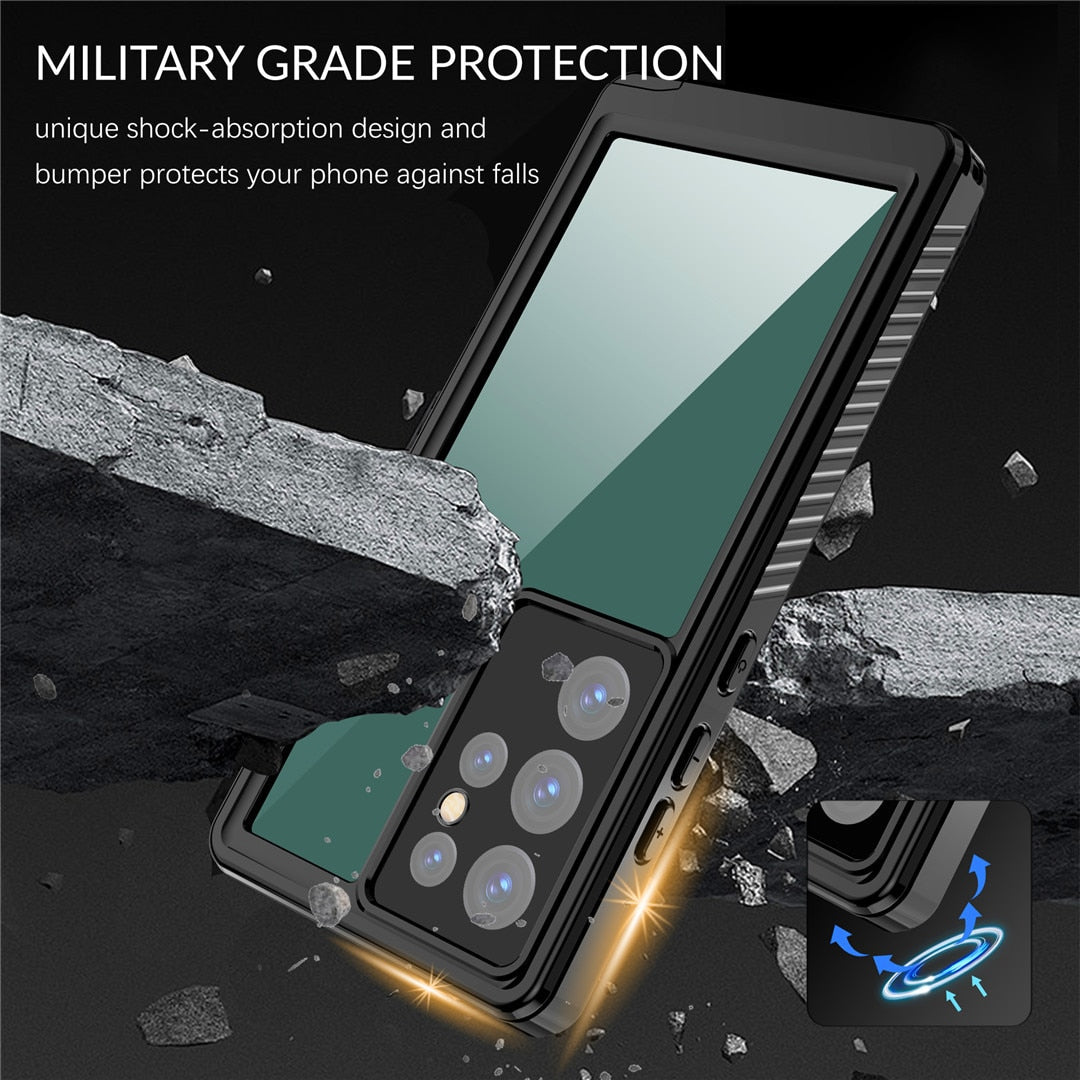 Shockproof WaterProof Case For Samsung Galaxy S23 Series - S23 Ultra Case