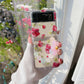 Cute Rose Flower Bracelet Case for Samsung Galaxy Z Flip 4 - Galaxy Z Flip 4 Case