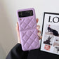 New Fashion Lattice Down Jacket Phone Case For Samsung Galaxy Z Flip 4 - Galaxy Z Flip 4 Case