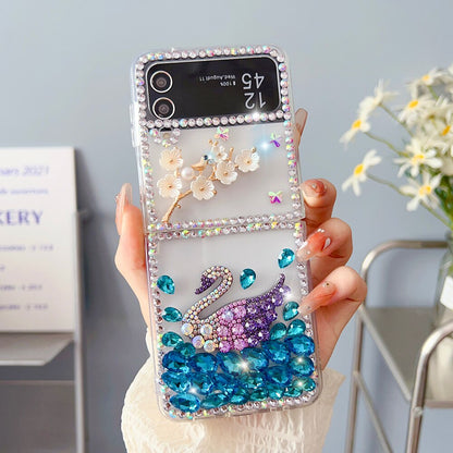 Luxury Colorful Rhinestone Case For Samsung Galaxy Z Flip 3 & 4