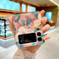 Blu-ray Oil Painting Flowers Case For Samsung Galaxy Z Flip 4 - Galaxy Z Flip 4 Case