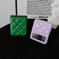 New Fashion Lattice Down Jacket Phone Case For Samsung Galaxy Z Flip 4 - Galaxy Z Flip 4 Case