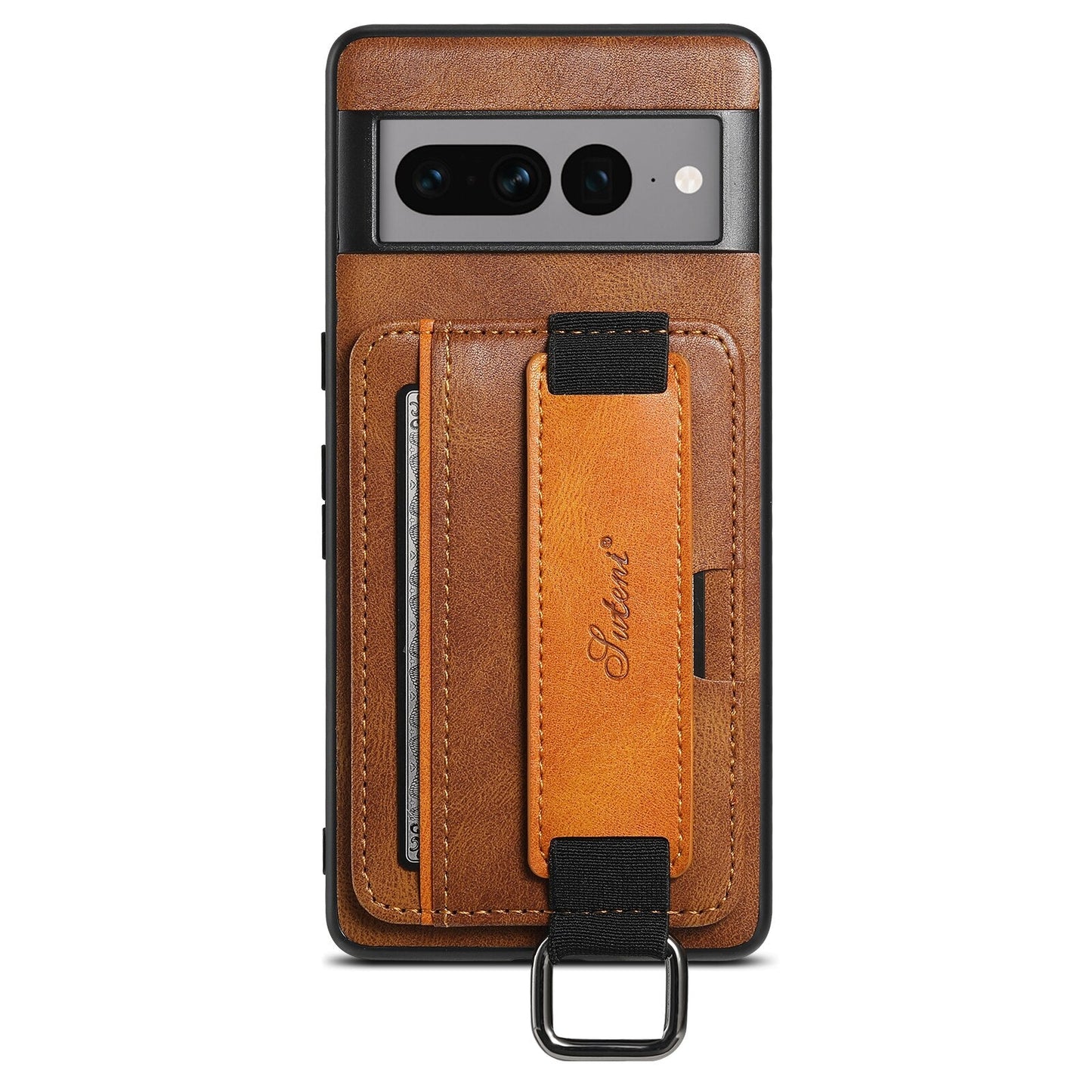 Leather Case With Bracket & Card Pocket For Google Pixel Series - The Pixel Store