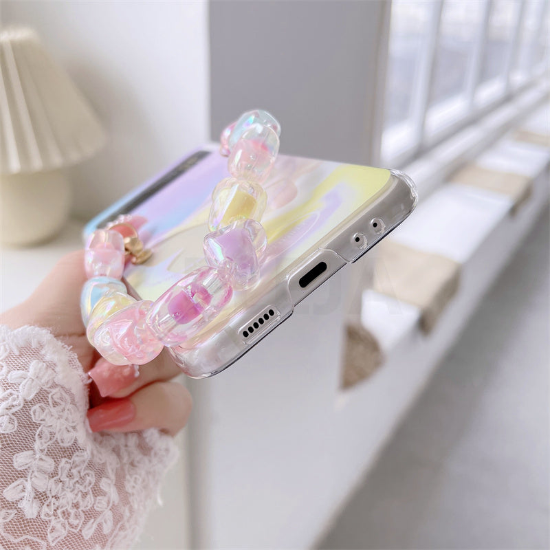 Cute Butterfly Bracelet Phone Stand Case For Samsung Galaxy Z Flip 4 - Galaxy Z Flip 4 Case