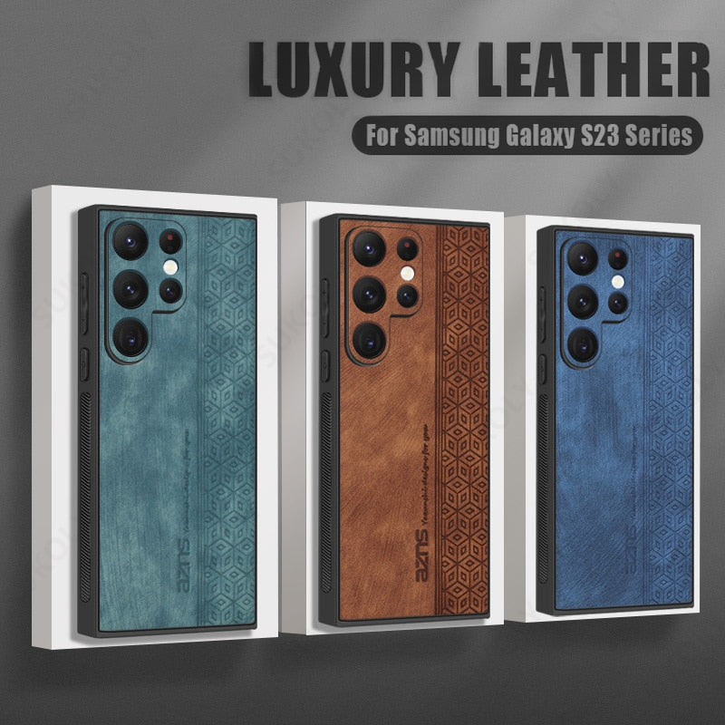 Luxury Leather Case For Samsung Galaxy S23 Series - S23 Ultra Case