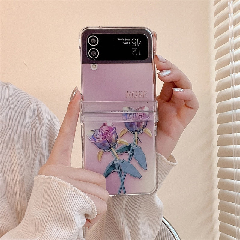 Cute Flower Case For Samsung Galaxy Z Flip 3 & 4