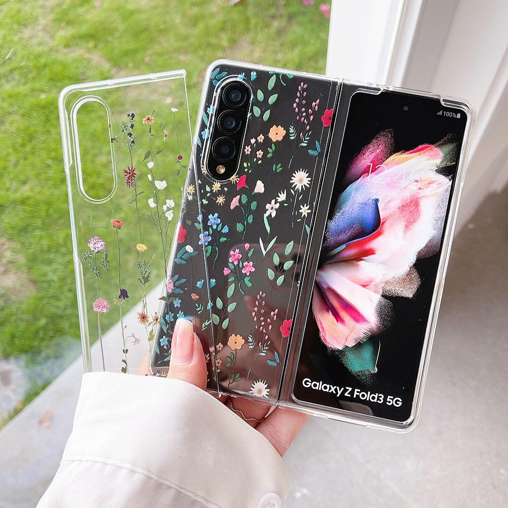 Cute Flowers Case For Samsung Galaxy Z Fold 4