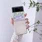 Cute Purple Tulip Case for Samsung Galaxy Z Flip 4 - Galaxy Z Flip 4 Case