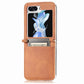 Leather Case with Card Holder For Samsung Galaxy Z Flip 5