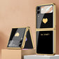 Plating Tempered Glass case For Samsung Galaxy Z Flip 4 - Galaxy Z Flip 4 Case